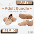 Ailey - 1 Pair Adult Ballet Shoes & 1 Pair Adult Jazz Shoes Bundle