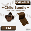 Bojangles - 1 Pair Child Ballet shoes & 3 Child Tights Bundle
