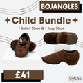 Bojangles - 1 Pair Child Ballet Shoes & 1 Pair Child Jazz Shoes Bundle